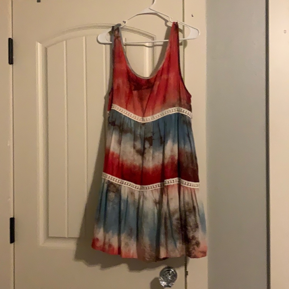 Tie dye tank dress
